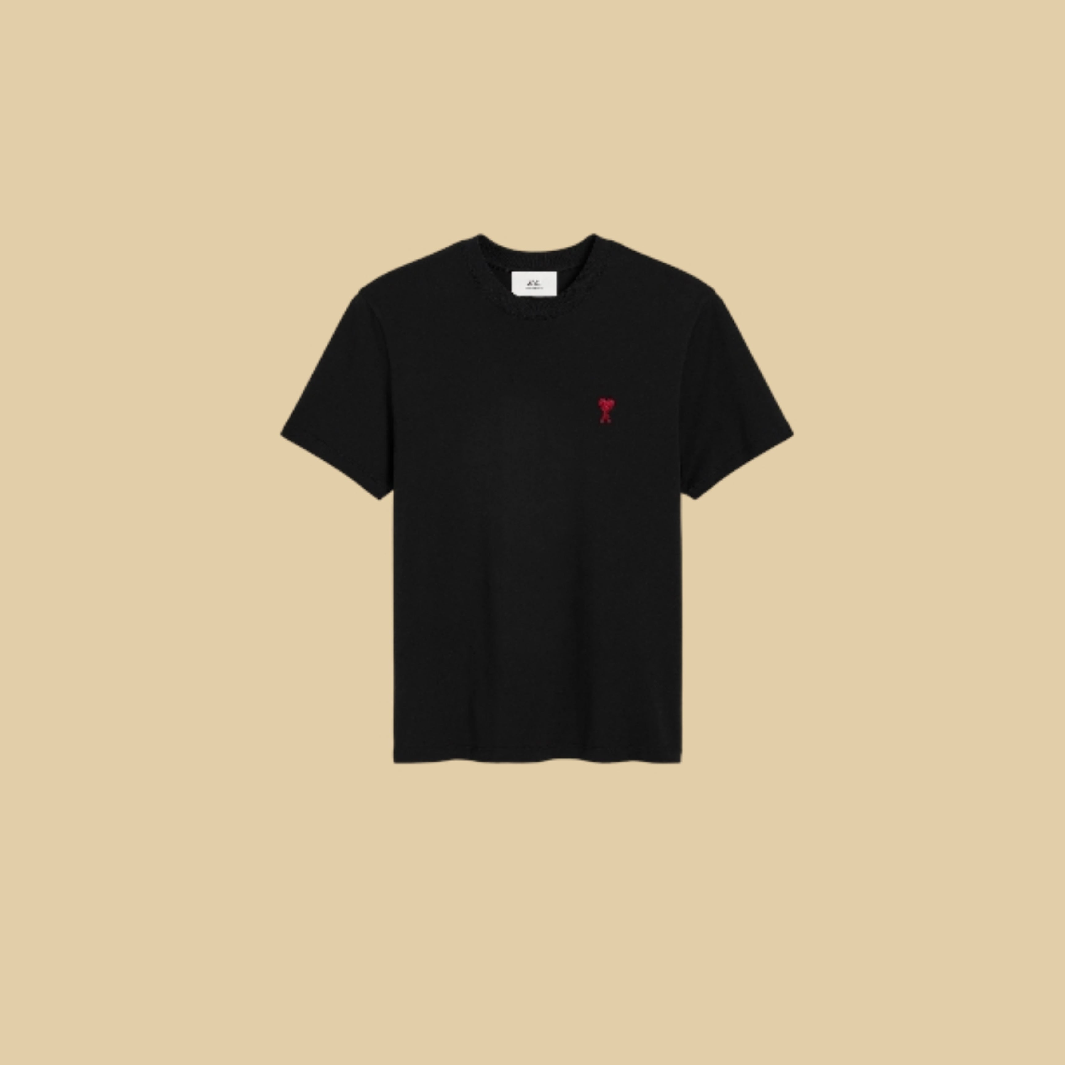 Ami Paris De Cœur T-Shirt For Men - Black