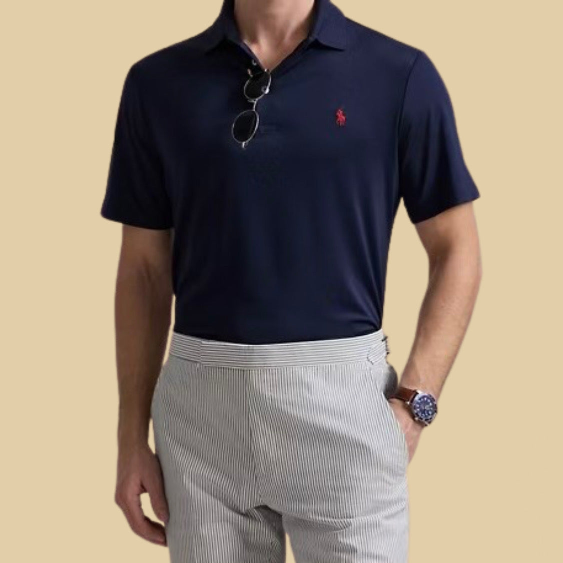 Ralph Lauren - Navy Blue Polo Shirt For Men