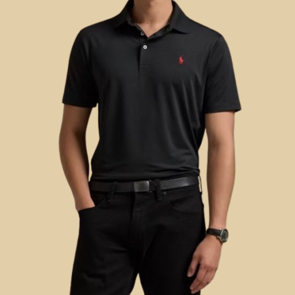 Ralph Lauren - Black Polo Shirt For Men