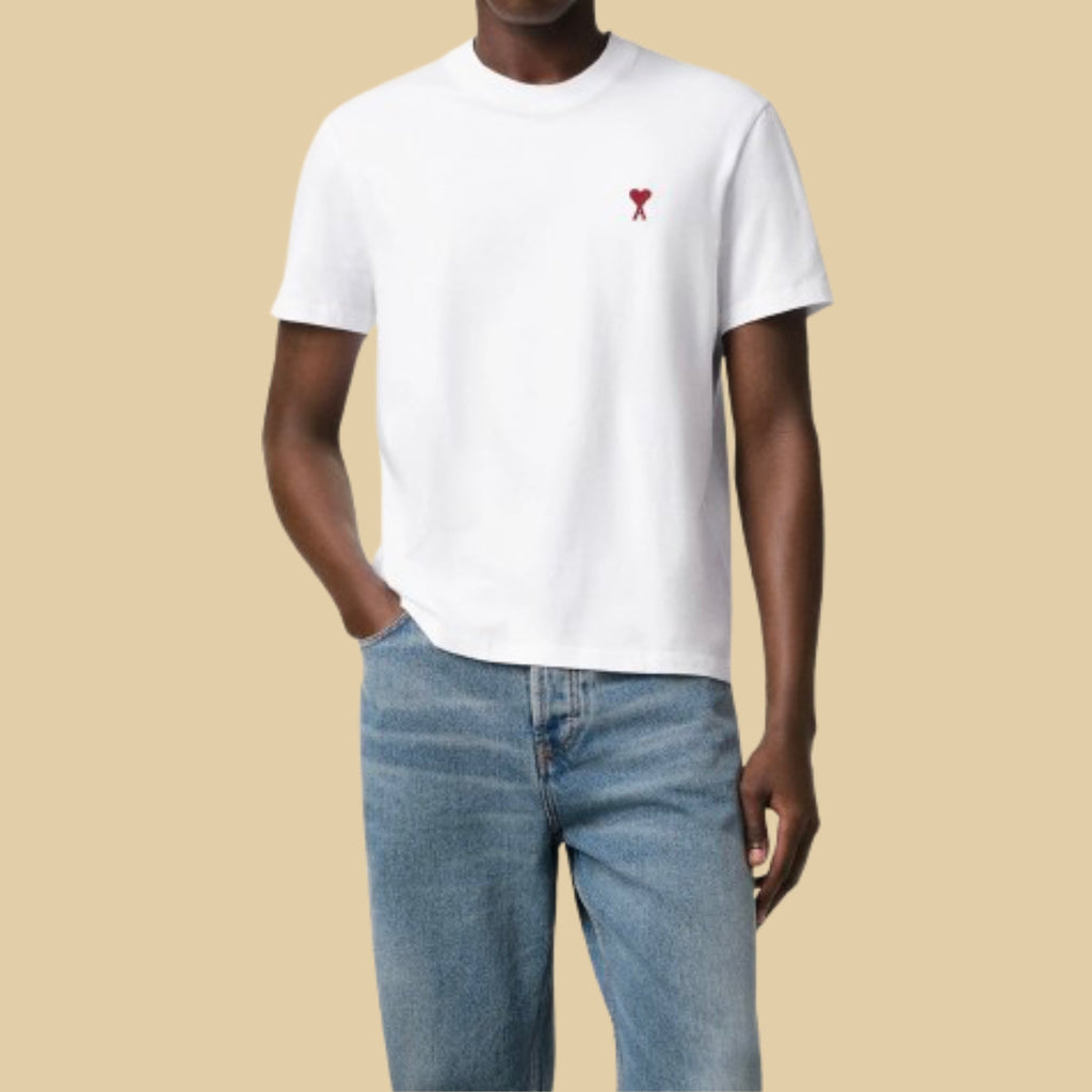 Ami Paris De Cœur T-Shirt For Men - White